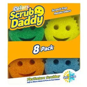 Scrub Daddy Flex Texture Scrubber, 8 Pack