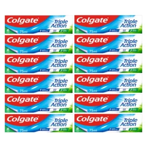 Colgate Triple Action Toothpaste, 12 x 75ml