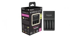 S19117 Eneloop Smart & Quick Charger + 4 x AA Pro 2500mAh Batteries - UK Plug