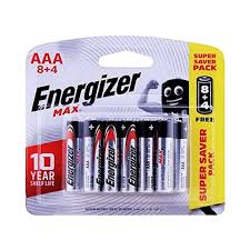 S30097 Energizer AAA Max Alkaline -  12