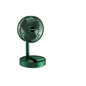 Portable Adjustable Height Air Cooler Fan USB Rechargeable Foldable Telescopic Table Desk Mini Fan with Phone Holder