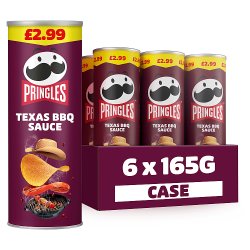 Pringles Texas BBQ Sharing Crisps 6 x 165g PMP £2.99