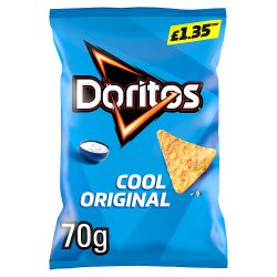 Doritos Cool Original Tortilla Chips Crisps 70g PMP £1.35 RRP