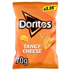 Doritos Tangy Cheese Tortilla Chips Crisps 70g PMP £1.35 RRP