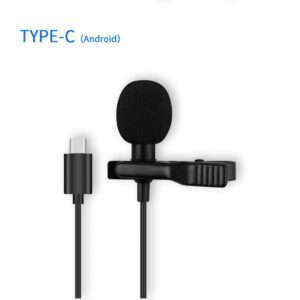 8 Pin Clip On Microphone Mic 1.5m Length Cable Mobile Phone Microphone
