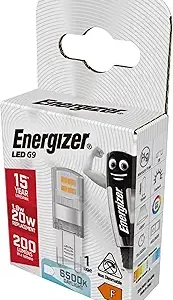 S18749 Energizer LED G9 200lm 1.8W 6,500K (Daylight), Box of 1