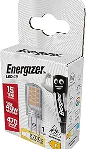 S18750 Energizer LED G9 470lm 4.2W 2,700K (Warm White), Box of 1