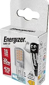 S18752 Energizer LED G9 470lm 4.2W 6,500K (Daylight), Box of 1