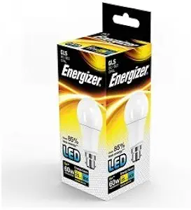 S8121 Energizer LED GLS B22 (BC) 806lm 9.2W 3,000K (Warm White), Box of 1