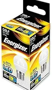 S8839 Energizer LED Golf E27 (ES) 470lm 4.2W 2,700K (Warm White), Box of 1