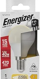 S8841 Energizer LED Golf E14 (SES) 470lm 4.2W 2,700K (Warm White), Box of 1