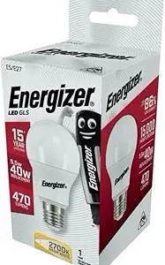 S8859 Energizer LED GLS E27 (ES) 470lm 4.2W 2,700K (Warm White), Box of 1