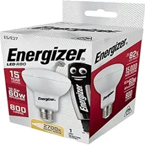 S9016 Energizer LED R80 Reflector E27 (ES) 806lm 7.3W 2,700K (Warm White), Box of 1