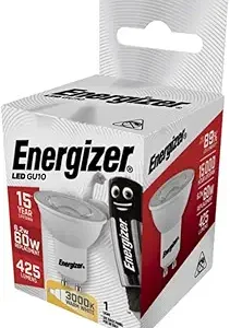 S9405 Energizer LED GU10 450lm 4.8W 3,000K (Warm White), Box of 1