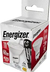 S9406 Energizer LED GU10 450lm 4.8W 4,000K (Cool White), Box of 1