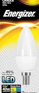 S9418 Energizer LED Candle E14 (SES) 470lm 4.2W 6,500K (Daylight), Box of 1